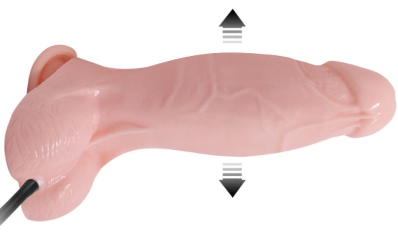 Unikátní nafukovací realistické dildo 18,8 x 4,3 cm s přísavkou